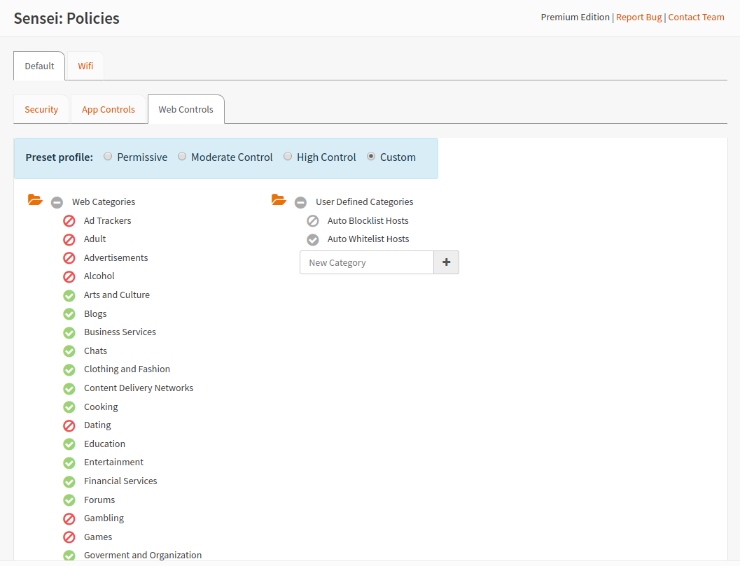 Web Control – Zenarmor Help Center