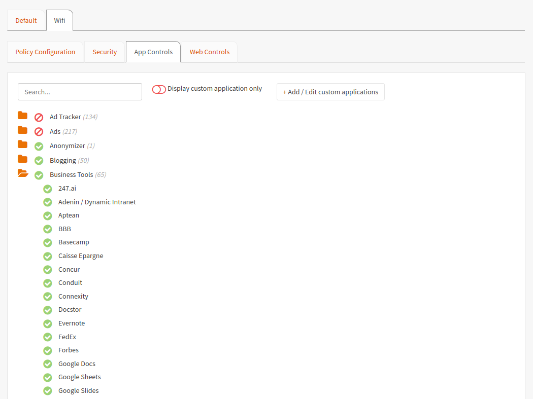 Application Control – Zenarmor Help Center